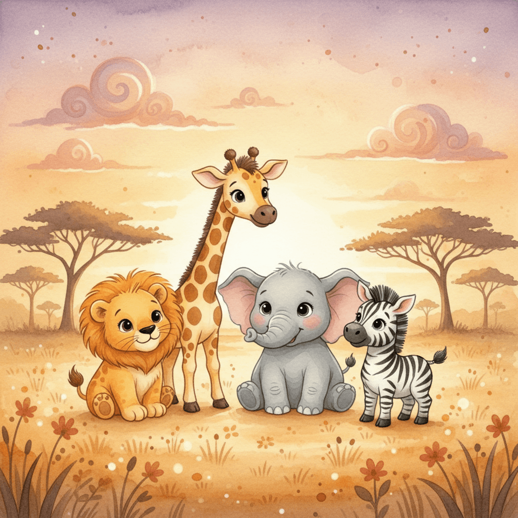 Animals theme illustration